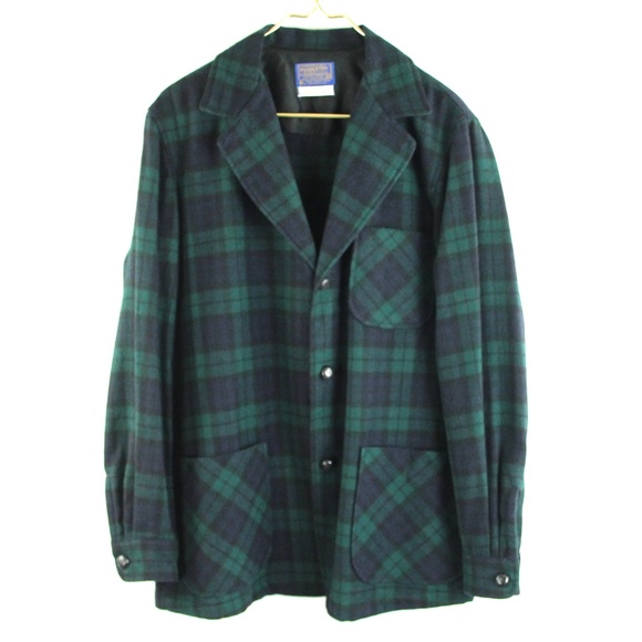 Pendleton Other - Pendleton Vintage Woolen Mills Virgin Wool Authentic Black Watch Tartan Blazer M